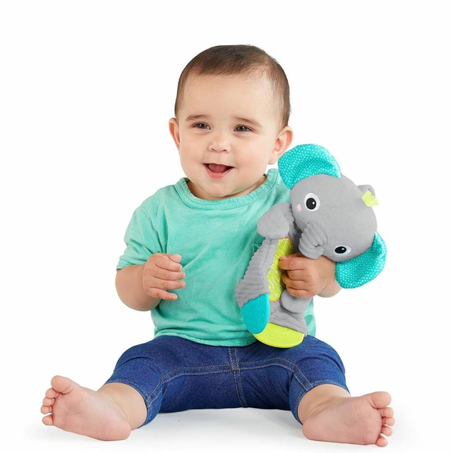 Bright Starts Giraffe Teething Toy - BPA-Free Crinkle Plush for Babies, Safe & Soft Infant Teether