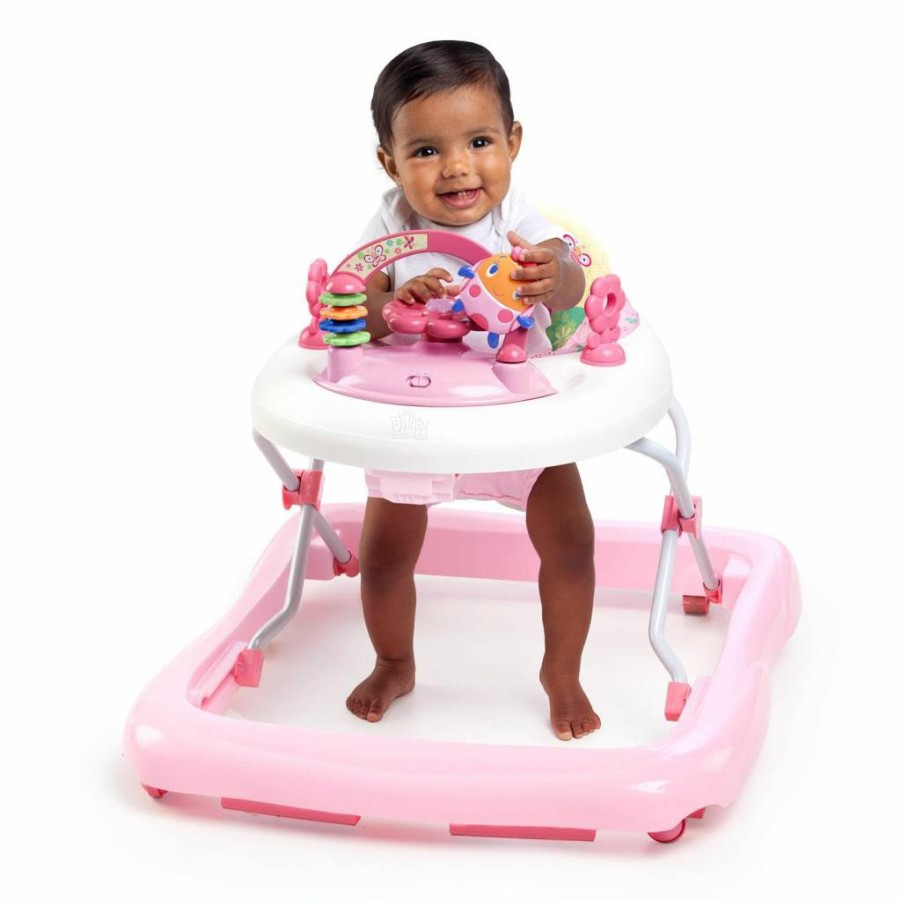Bright Starts Foldable Zig Zag Zebra Baby Walker for Infants 6+ Months – Easy Storage & Compact Design