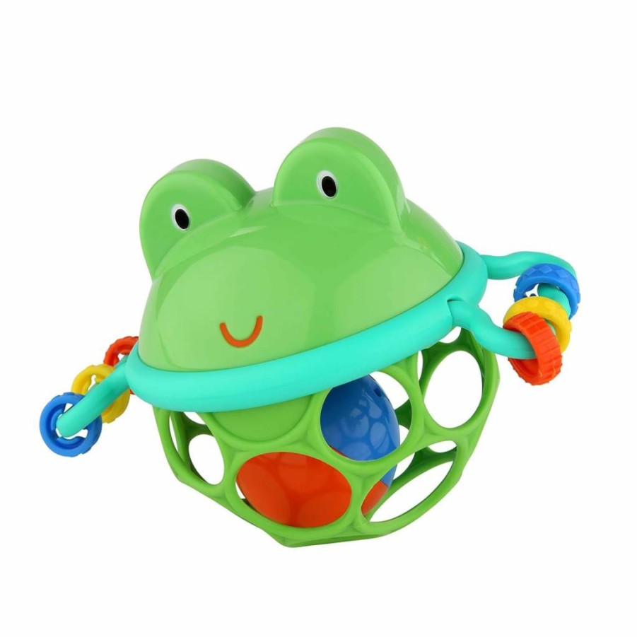 Bright Starts Oball Jingle & Shake Pal - BPA-Free Baby Rattle Toy for Newborns, Easy-Grasp Musical Infant Toy