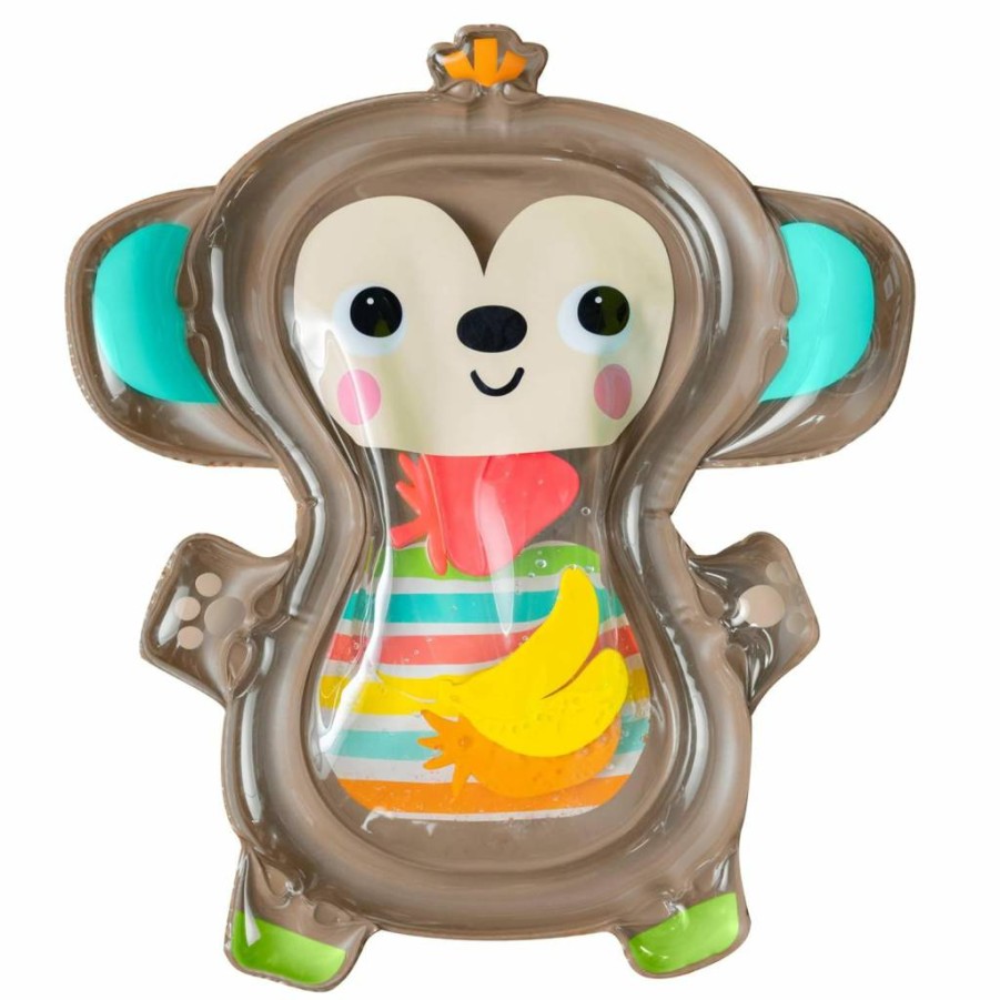 Bright Starts Disney Baby Stitch Tummy Time Water Play Mat with 3 Floating Toys for Newborns & Infants