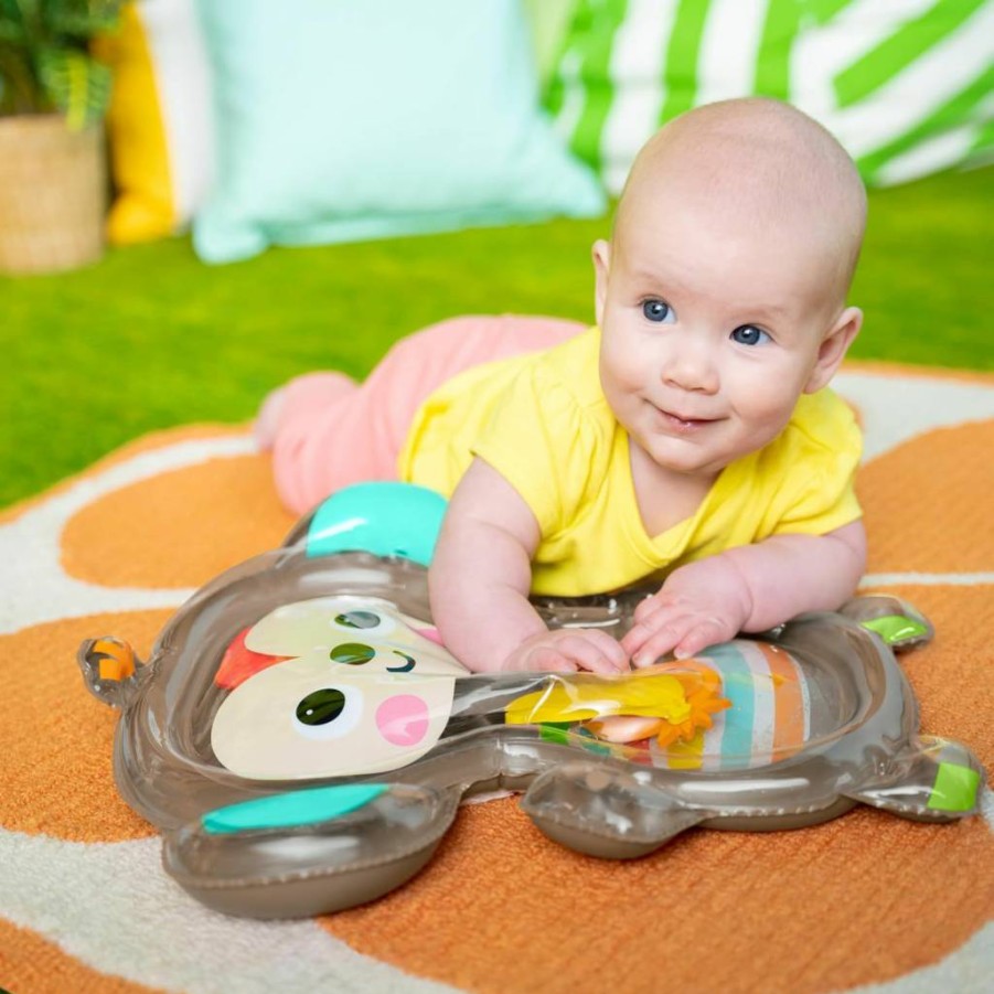 Bright Starts Inflatable Tummy Time Water Mat - Sensory Play Mat for Babies 0-6 Months, Interactive Baby Activity Toy for Infant Development