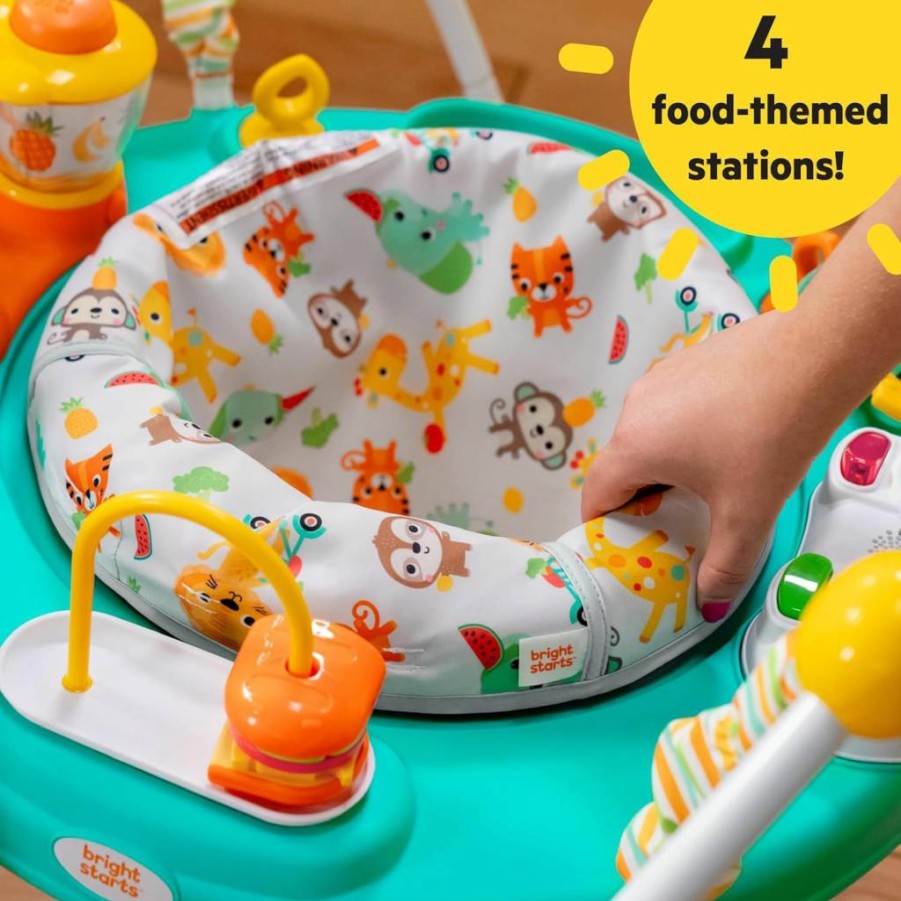 Bright Starts Playful Palms 2-in-1 Baby Activity Jumper & Play Table - Interactive Bounce Toy for Infants